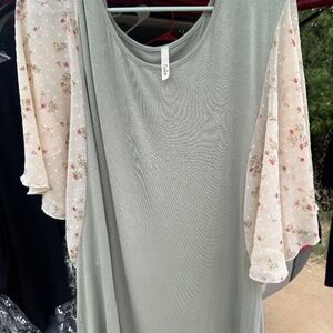 Celeste Olive green blouse